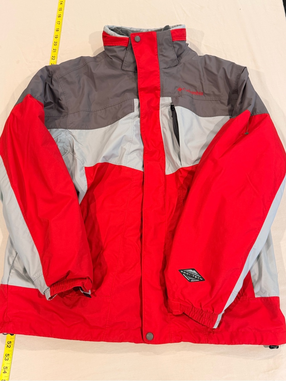 Columbia Men’s Red & Gray Colorblock Insulated Jacket